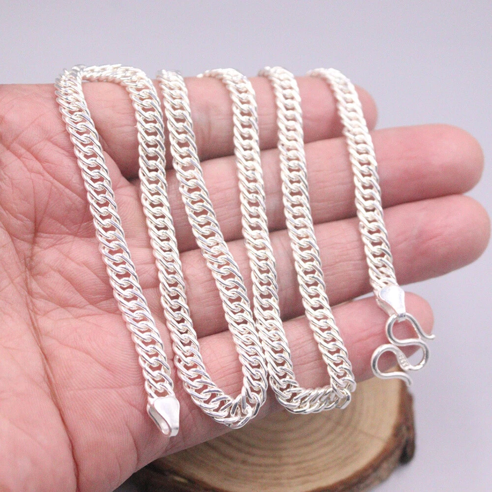 Fine silver hotsell necklace chain