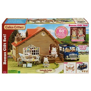 Calico Critters Lakeside Lodge Gift Playset Figures Dolls Toy