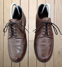 Sneakers Pirelli Uomo Designer Stile Guida Pelle Marrone Made in Italy EU 37,5