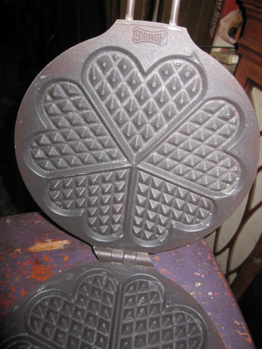 VINTAGE HOYANG NORWAY ALUMINUM STOVETOP PIZZELLE MAKER WAFFLE