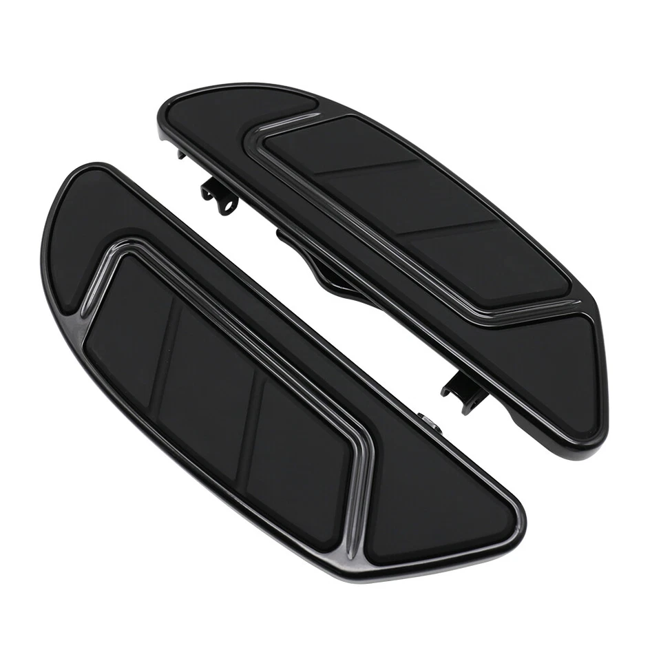 Tableros de conductor delantero estribos negros con soportes para Harley Ultra Limited EE. UU. Foto 3 de 4