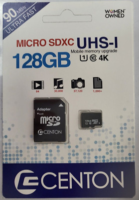 Centon Micro 128GB SDXC Memory Card, UHS-1 (C1-MSDXU1-128.1)