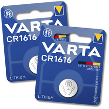 2x VARTA CR1616 Batteries High Quality Lithium Cell 3V DL1616 *EXPIRY 09/2034*