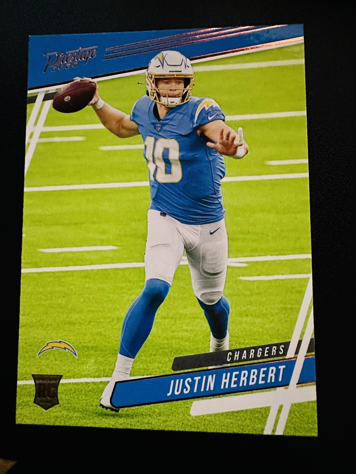 2020 Panini Chronicles Prestige Justin Herbert Rookie Bronze #303 Chargers RC