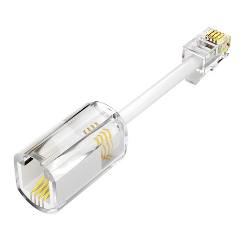 Telephone Cord Detangler 4P4C Gold Plated Landline Cord Untangler - Photo 9/10