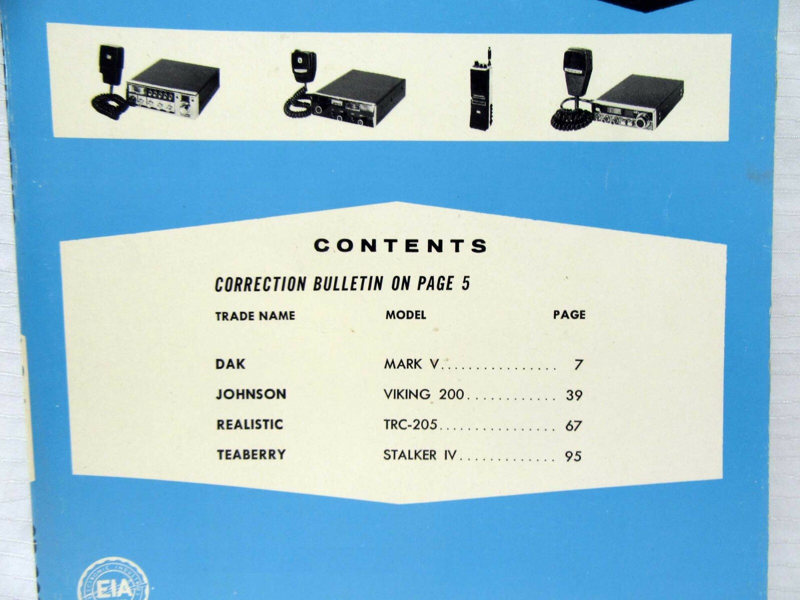 Sams Photofact Citizens Band CB Radio Repair Manual CB262 May 1979 eBay