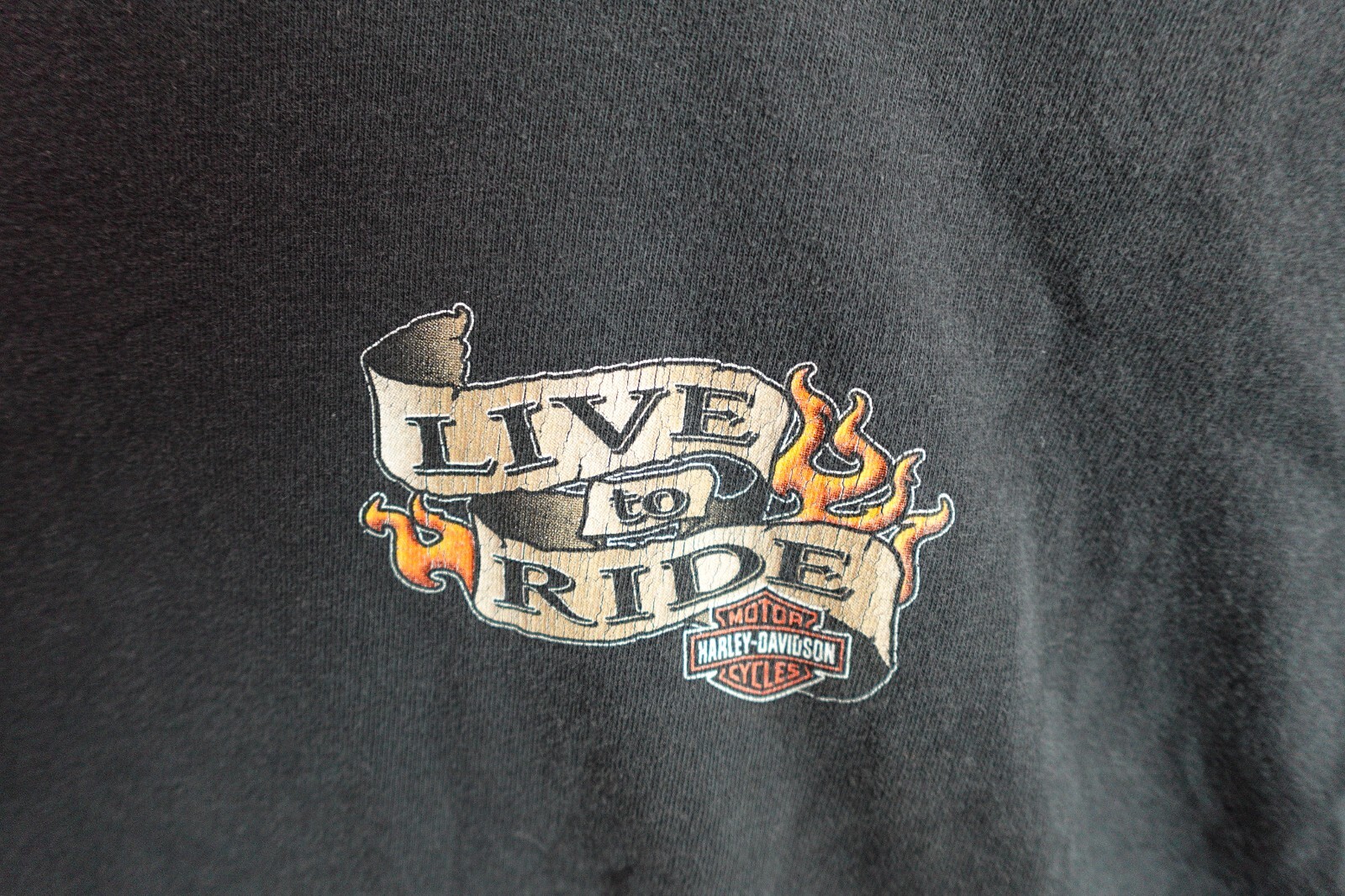 Harley Davidson Motorcycle GOE Angleton Texas Live to Ride Black TShirt Men XL eBay