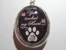 MEMORIAL DOG YOU TOUCHED MY HEART LOCKET-HIGH QUALITY