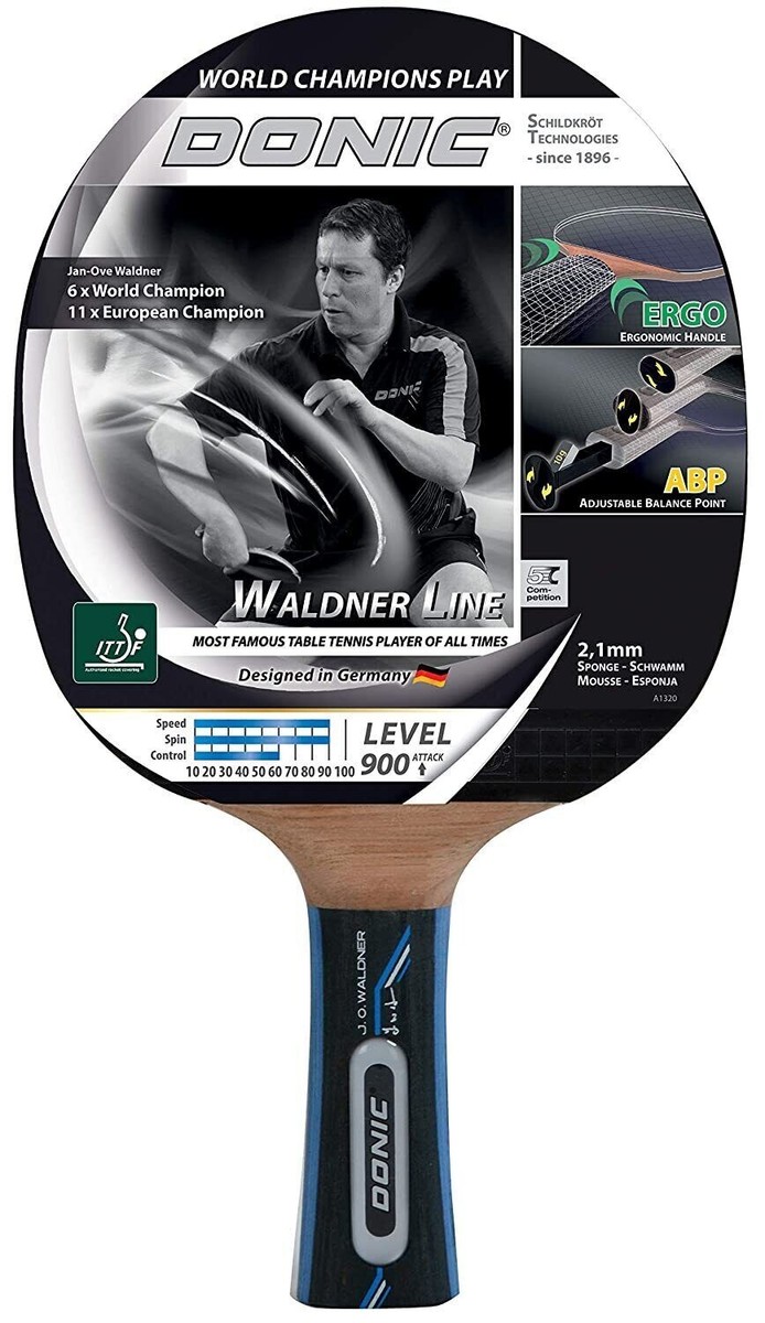 【中古・未使用品】ドニック DONIC Schildkrot 卓球ラケット WALDNER 1000 ワルドナー ABPハンドル スポンジ2.1mm 751801 DONIC Donic Schildkrot Child Waldner 900 Wooden Table Tennis Racket Bat