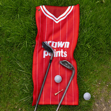 Liverpool 1981 Home Shirt Retro Football Personalised Vintage Golf Towel Clip