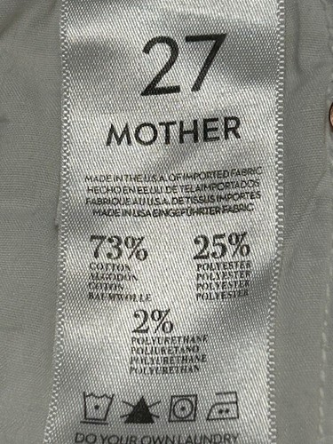 mother jeans 27 the looker glitz 'n glam tan swirl metallic gold shimmer - Picture 8 of 13