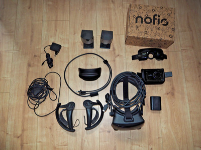 Steam Index VR Brille Kit Komplettset mit Nofio Wireless Streaming Adapter