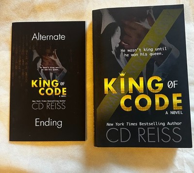 Signed KING OF CODE Book & Alternative Ending Booklet by CD Reiss PB