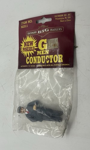 Figura de conductor de hombre escala G Bachmann 92311 figura de plástico pintado | Zustand: New