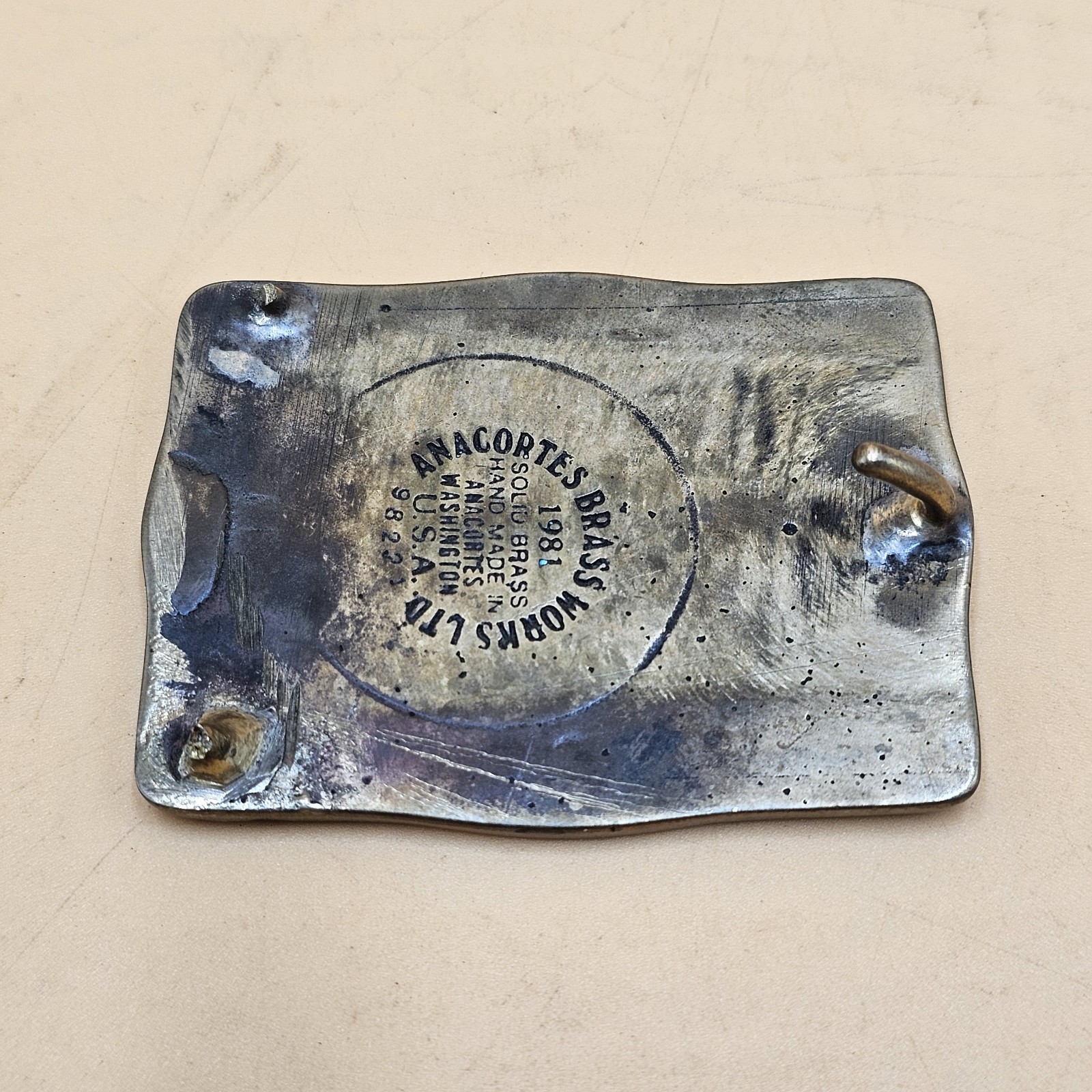 Vintage Solid Brass Operating Engineers 302 Seatt… - image 2