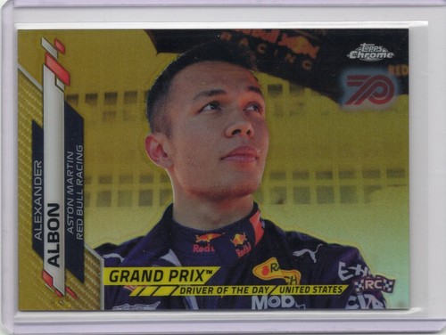Alexander Albon [70th Anniversary Red] #172 2020 Topps Chrome Formula 1 card