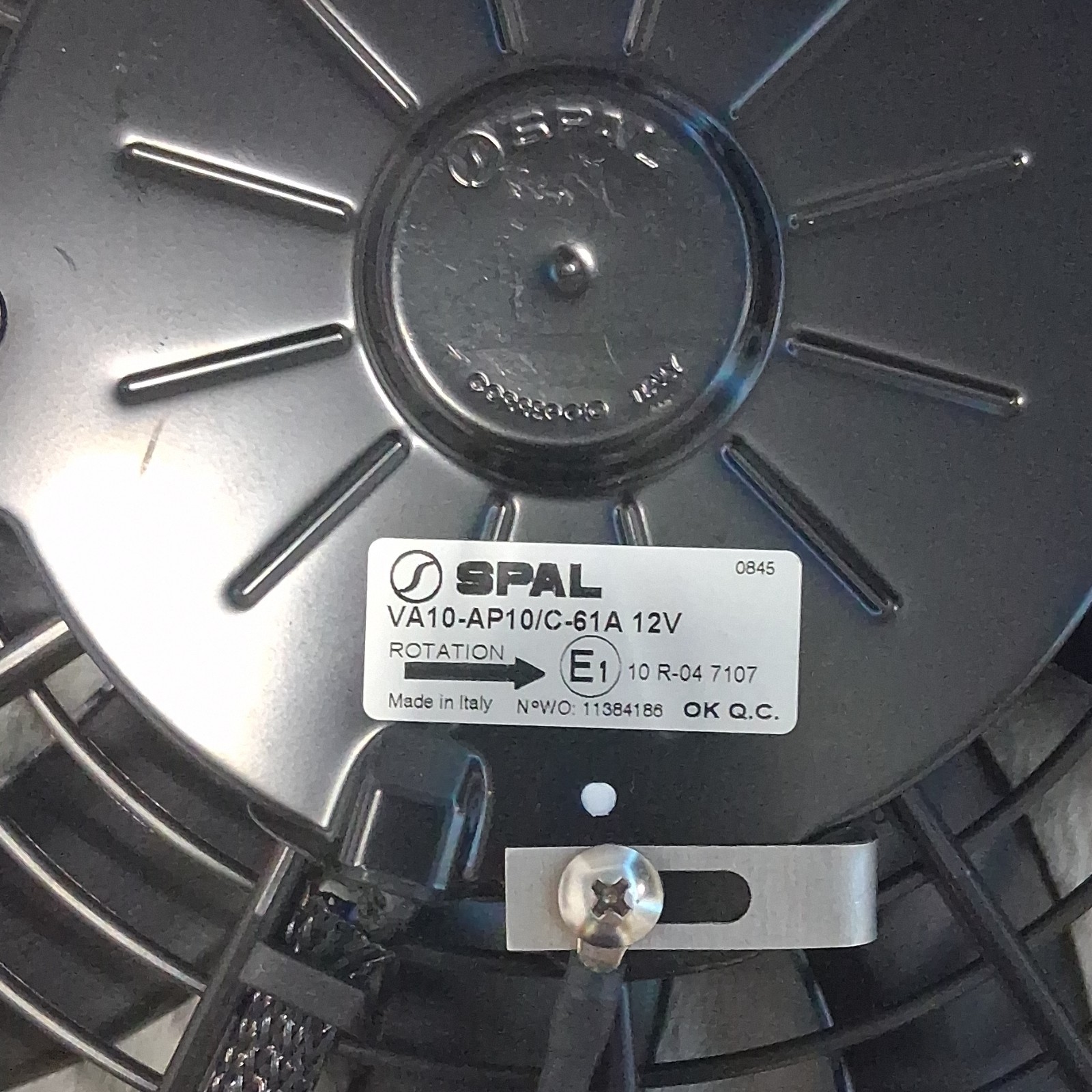 12인치 SPAL VA10-AP10/C-61A 12V 범용 풀러 팬 (1200 CFM) 새 제품, 이탈리아 정품 2
