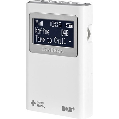 Sangean DPR-39 Taschenradio DAB+, UKW    Weiß