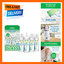 Baby Bottle Narrow Glass Anti-Colic Options Plus 4 Ounce 4 Pack