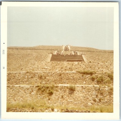 1971 Teotihuacan Mexico Pyramid of the Sun Snapshot Photo Ancient Ruins Aztec MX