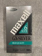 Maxwell GX-Silver T-120 6 Hour VHS High Quality New and Sealed