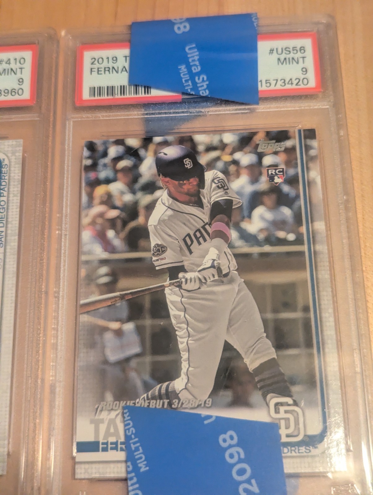 4 Different 2019 Topps Fernando Tatis Jr  PSA 9 Rookie Cards view 2