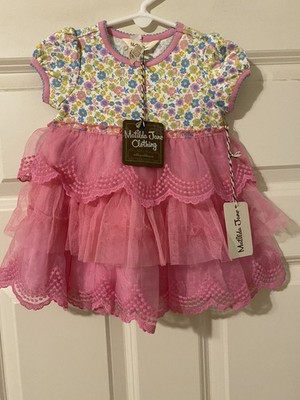 Matilda Jane 12 Month Dreams Come True Dress  Easter Tutu Ruffle Party Pink