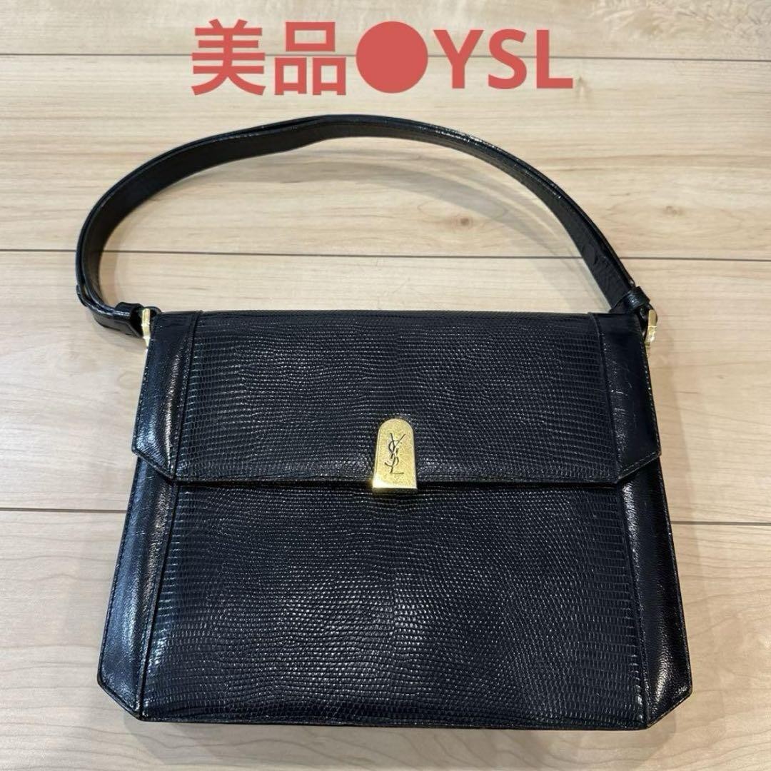 Borsa a tracolla Yves Saint Laurent YSL Cassandra pelle nera autentica F07141207