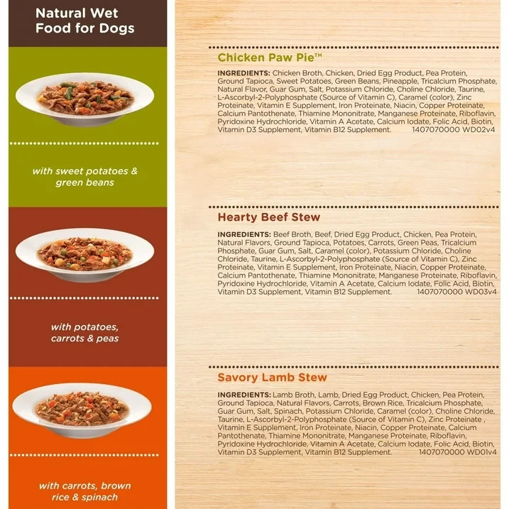 Rachael Ray Nutrish Savory Favorites Variety Pack Wet Dog Food, 8 oz. Tubs, 6 Ct