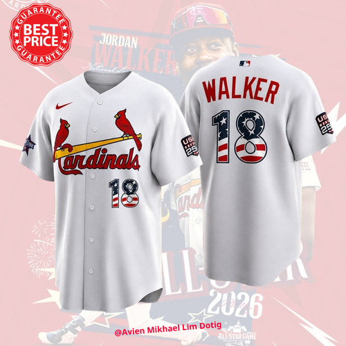 HOT! Jordan Walker #18 Cardinals Baseball Fanmade Printed Jersey Gift S-5XL