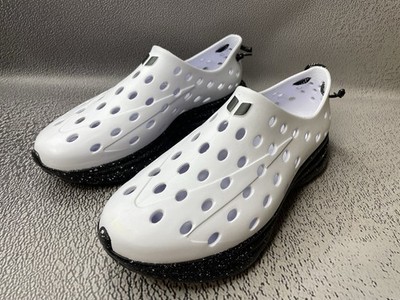 Kane Revive Unisex Shoes White Black Speckle Vented Rubber Sneakers M 10 W 12