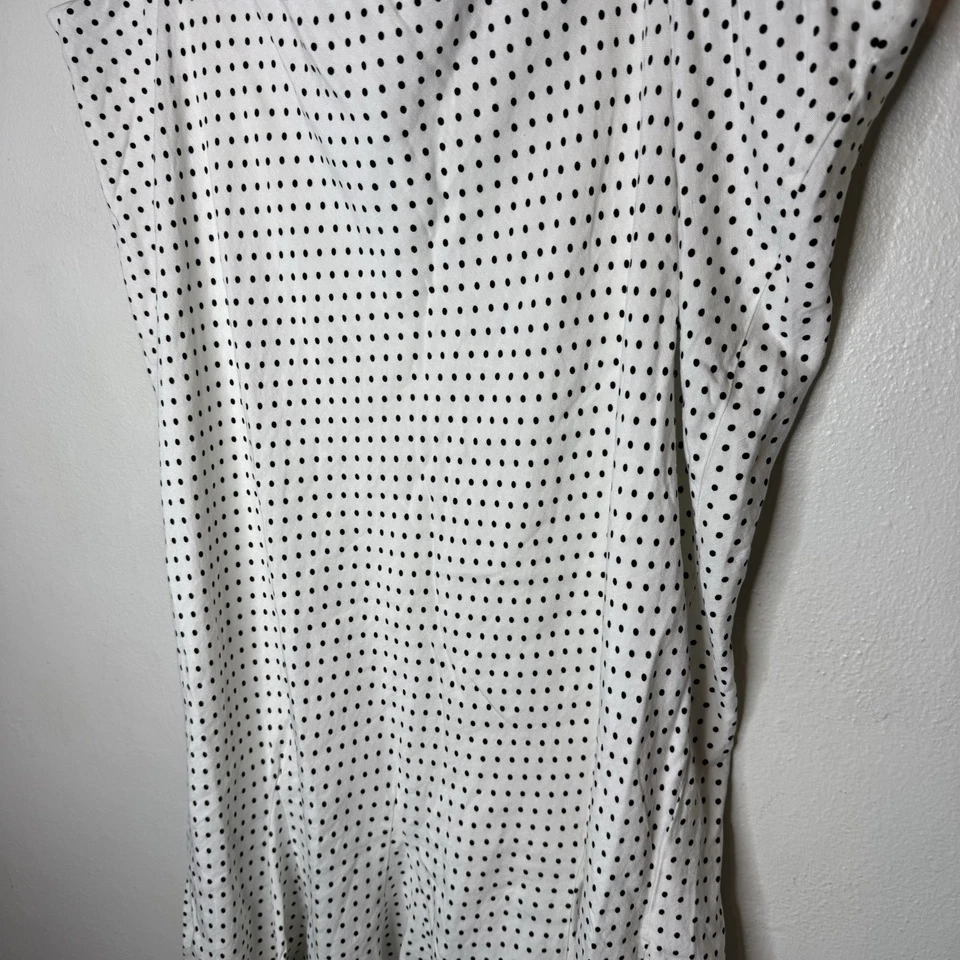 Falda midi Kate Spade NY x Target lunares mezcla de lino calce y acampanada para mujer 3X” Foto 3 de 4