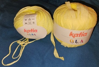 NEW Balls of Katia Yarn ALBA or OLA~ Sold in Lots of 3~ BRIGHT SUNNY YELLOW