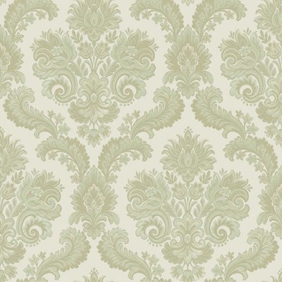 28825 - Italian Style Damask Green Cream Galerie Wallpaper