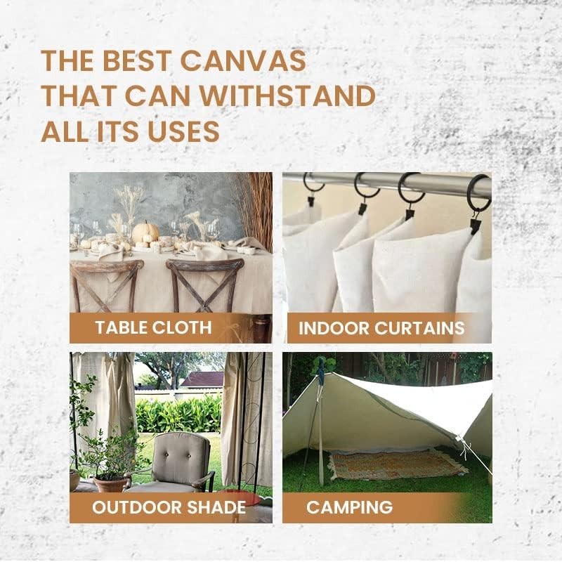 All-Purpose 6' x 9' Canvas Painters Drop Cloth - Protect Floors & Decor - 2 Pack thumbnail 9