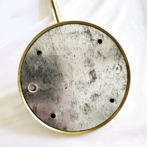 Vintage Brass Gold Extendable Wall Table Mount Makeup Mirror Two Sided 24x10in - Picture 6 of 10