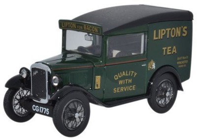 Oxford 1:43 Scale Austin Seven RN Van - Liptons Tea