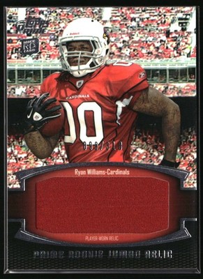 2011 Topps Prime #PRJ-RW Ryan Williams Rookie Jumbo Relics #/318