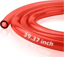 Motorcycle Fuel Line Hose with 5mm ID  8mm OD,Portable Dirt Bike Fuel Line Red