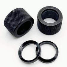 2 Pack Thread Protector 5/8 * 24 for .308 LR308, with Crush Washer, Steel 