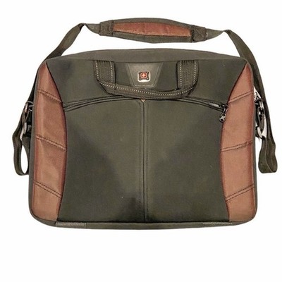 Swiss Gear  Sherpa Wenger Laptop Computer Bag Green Carry On Shoulder Strap
