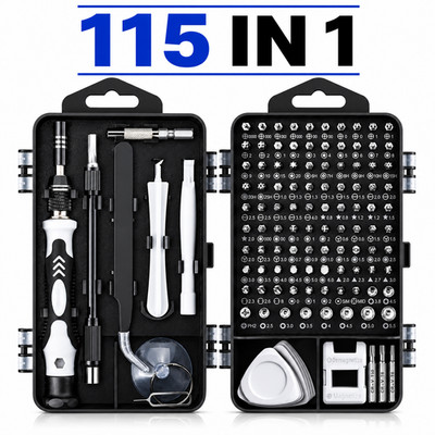 115 in 1 Precision Screwdriver Set Magnetic Bit Repair Tool Kit for Phone Laptop
