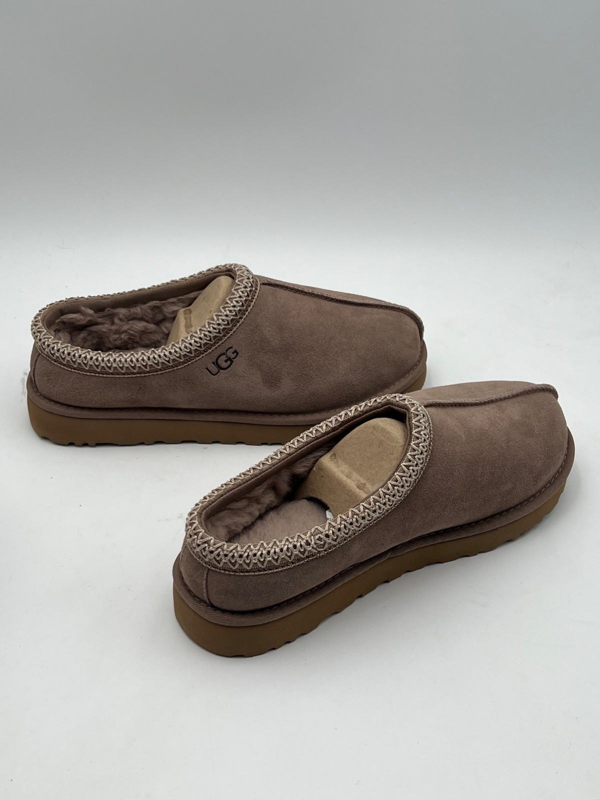 Ugg Tasman Womens Chestnut Suede Sheepskin Slippers Size 11 NWB image 5
