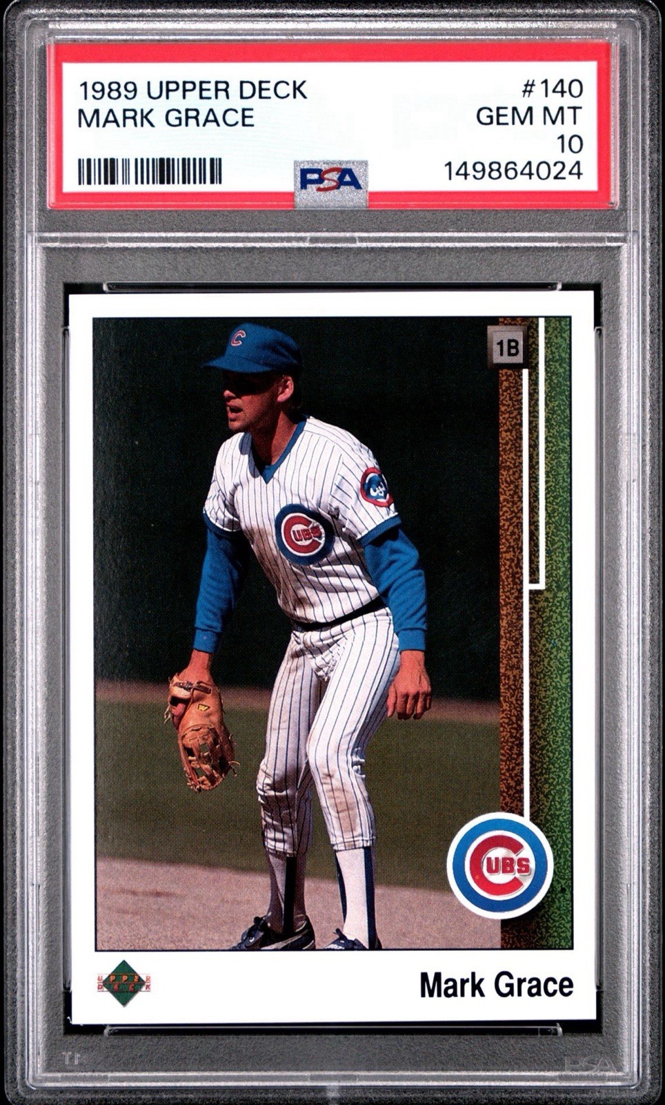 1989 Upper Deck - Mark Grace #140 - PSA 10