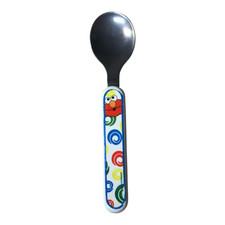 VTG The First Years Elmo Toddler Spoon Color Handle Sesame Street Kids Utensil
