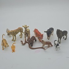 Cat Lion Bengal Tiger Leopard Cheetah Africa Wolf Snake Animal Toy Figure Lot 14