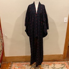 VINTAGE JAPANESE HANDSTITCHED SILK LINED KIMONO