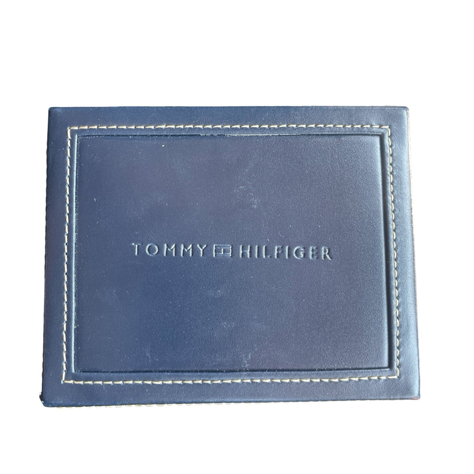 Tommy Hilfiger Black Leather Mens Wallet Bifold 6 Credit Card Pockets Gift Box image 3