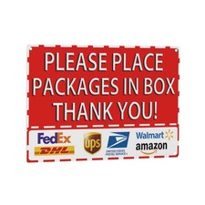 Delivery Signs for Packages, Package 7.8 x 11.7 inches, Sign