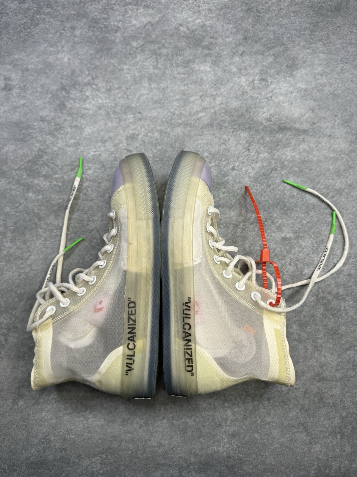 Converse Chuck Taylor All Star Hi x Off-White The Ten Size 10 Vulcanized SAMPLE image 3